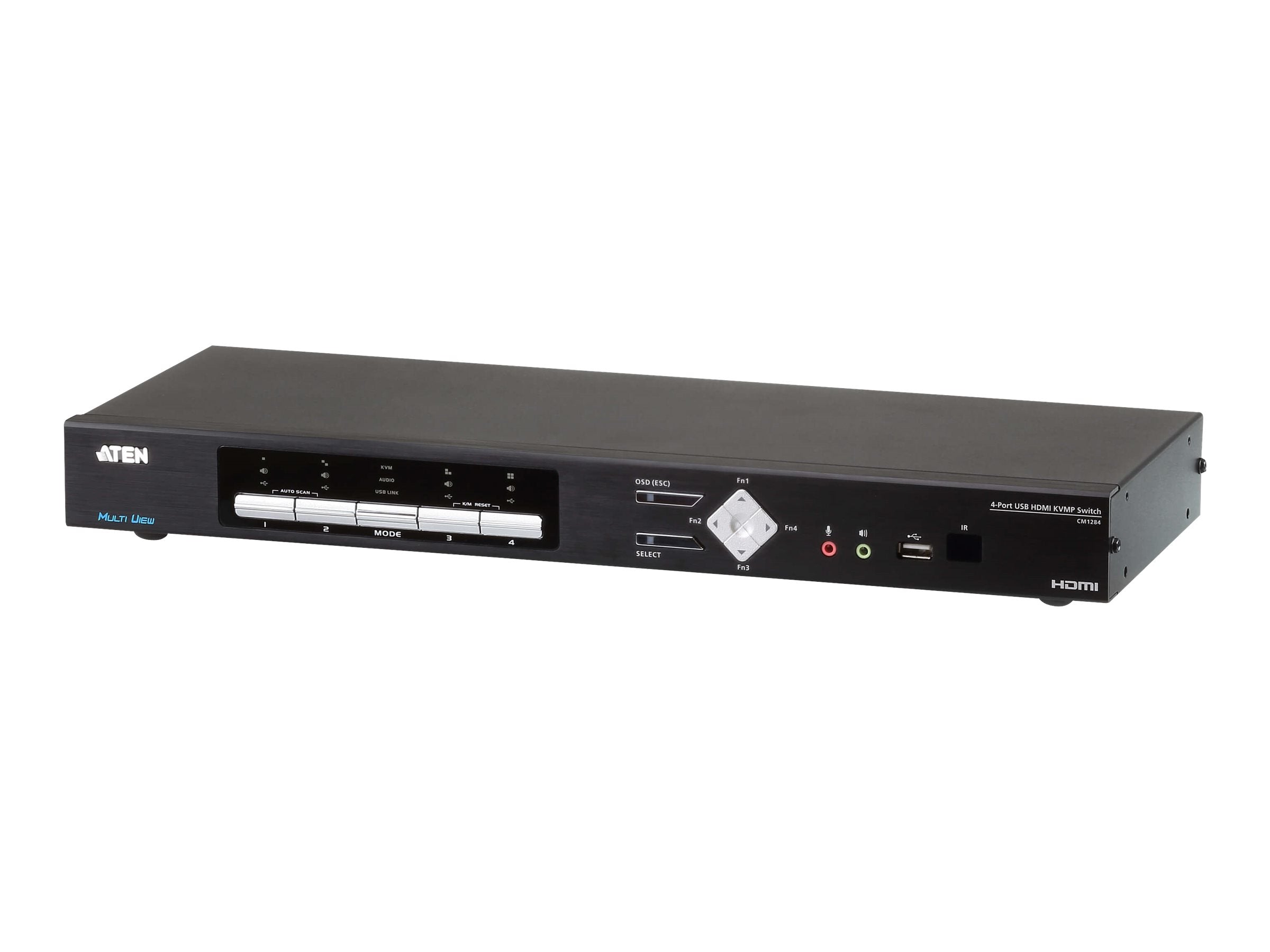 ATEN CM1284 4-Port USB HDMI Multi-View KVMP Switch Vorderansicht