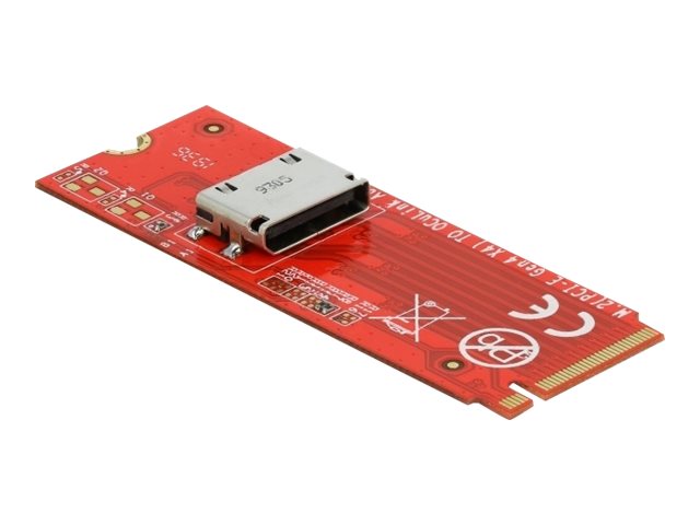 DELOCK M.2 Key M zu 1 x OCuLink SFF-8612 Konverter