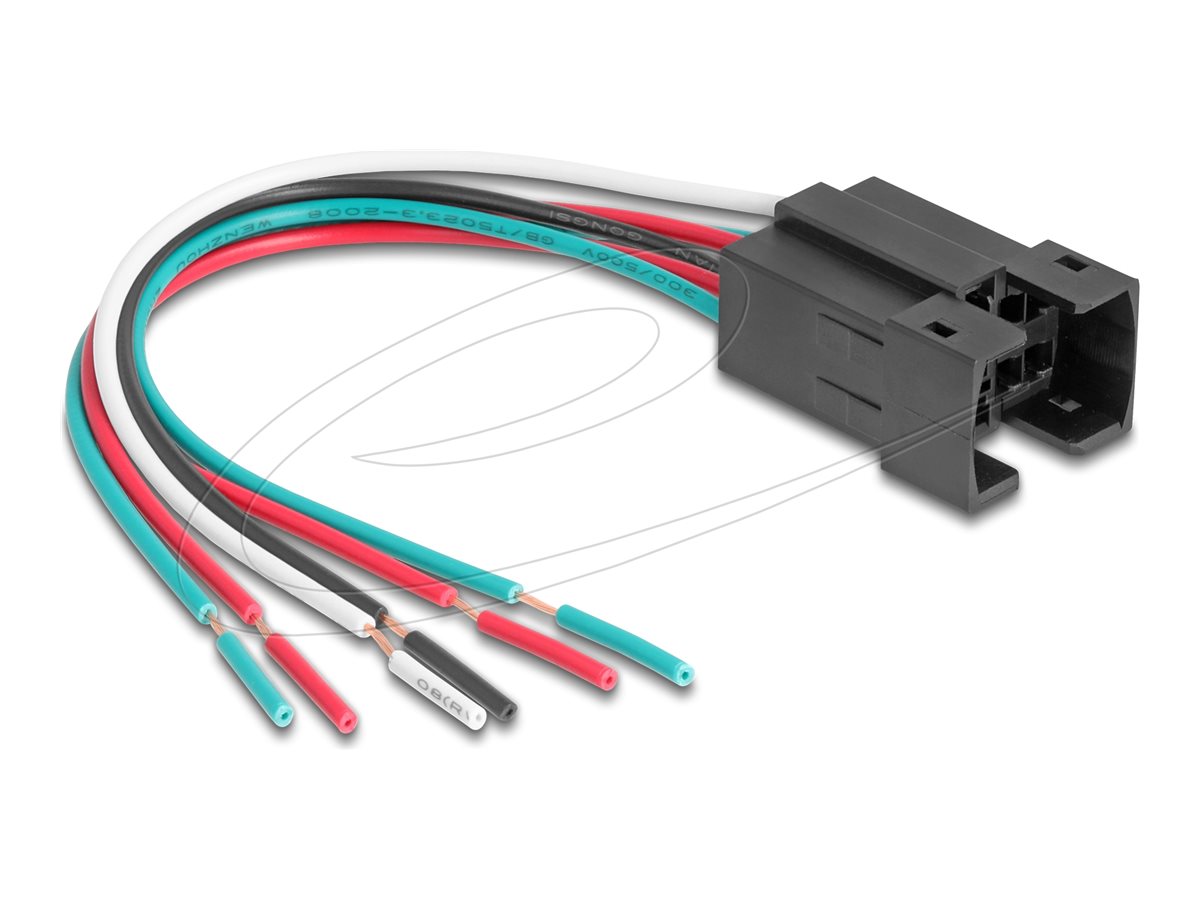 DELOCK Fassung für 25mm 6 Pin Taster oder Schalter - Vorderansicht