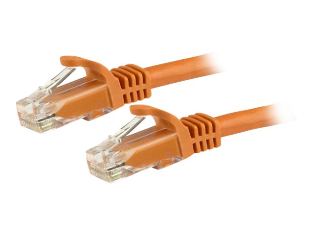 STARTECH.COM 3m Orange Gigabit Snagless RJ45 UTP Cat6 Patch Cable - Detailansicht der Stecker