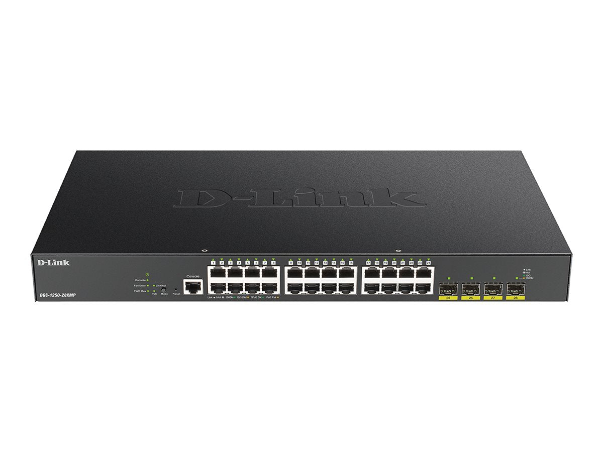D-LINK DGS-1250-28XMP/E Vorderansicht