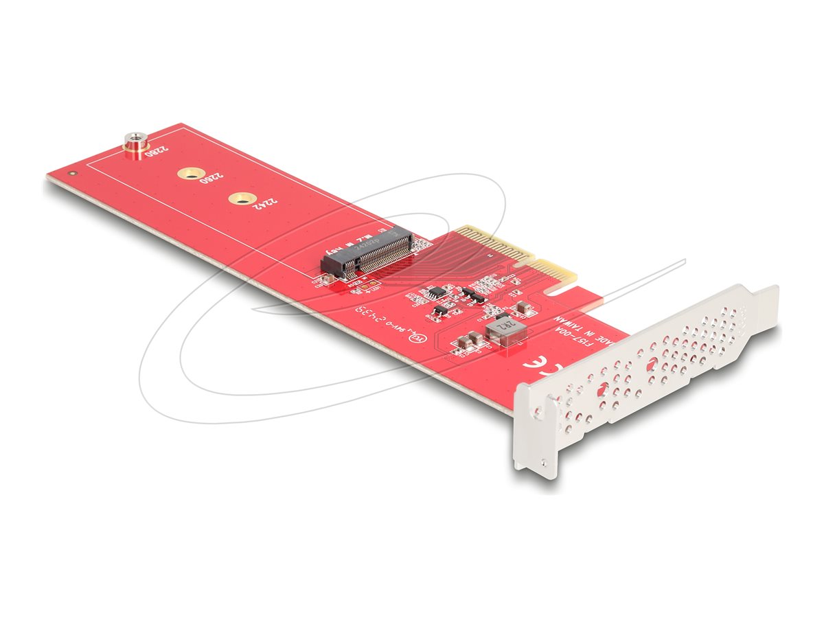DELOCK PCI Express 5.0 x4 Karte zu 1xintern NVMe M.2 Key M - Vorderansicht