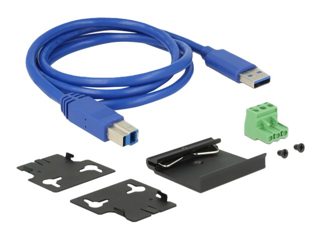DELOCK Externer Industrie Hub Vorderansicht