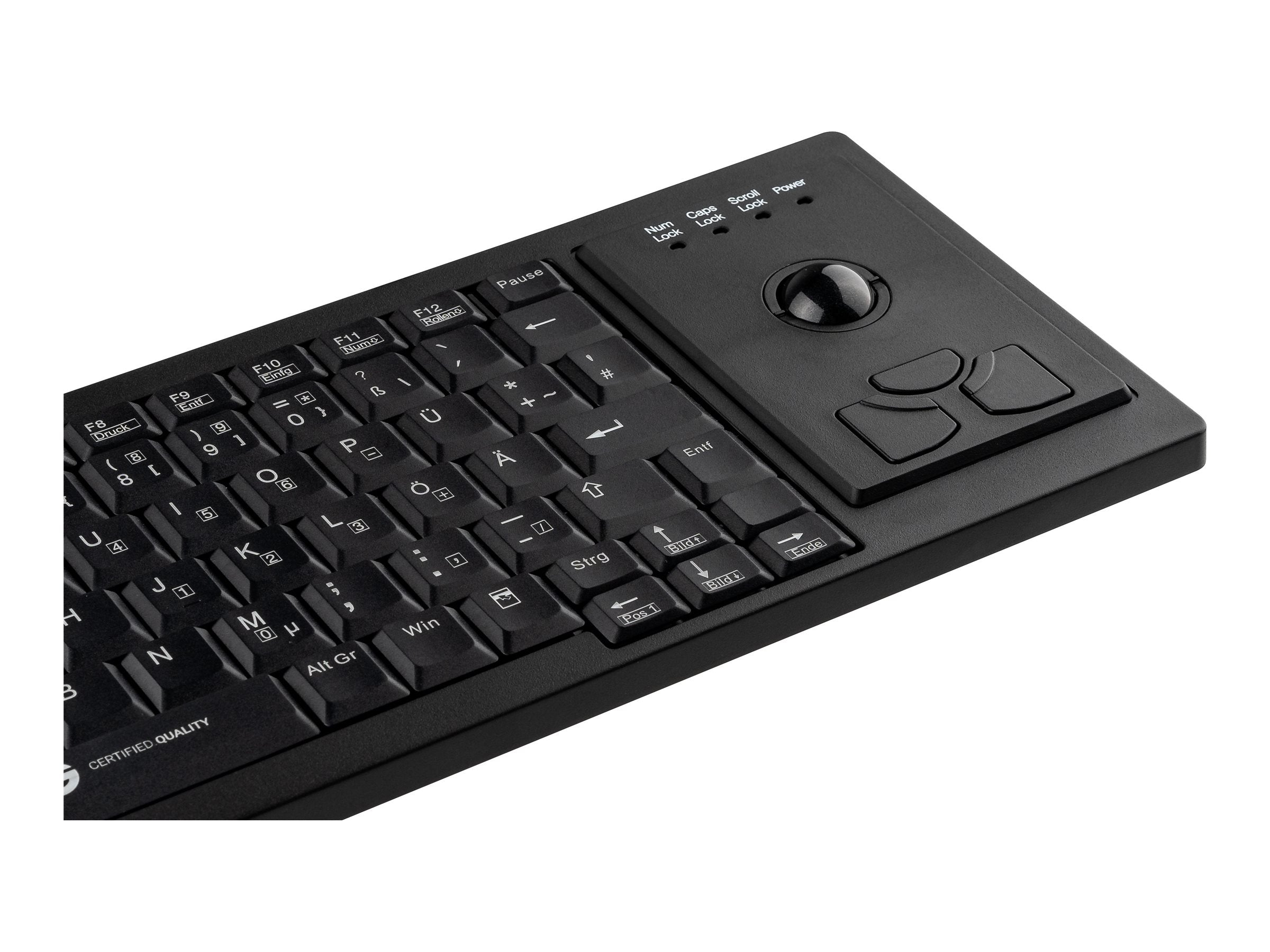 GETT Cleantype Xtra Roll Tastatur Detailansicht Trackball