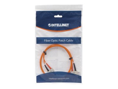 INTELLINET LWL Kabel SC/SC OM1 1m orange Duplex Multimode - Vorderansicht
