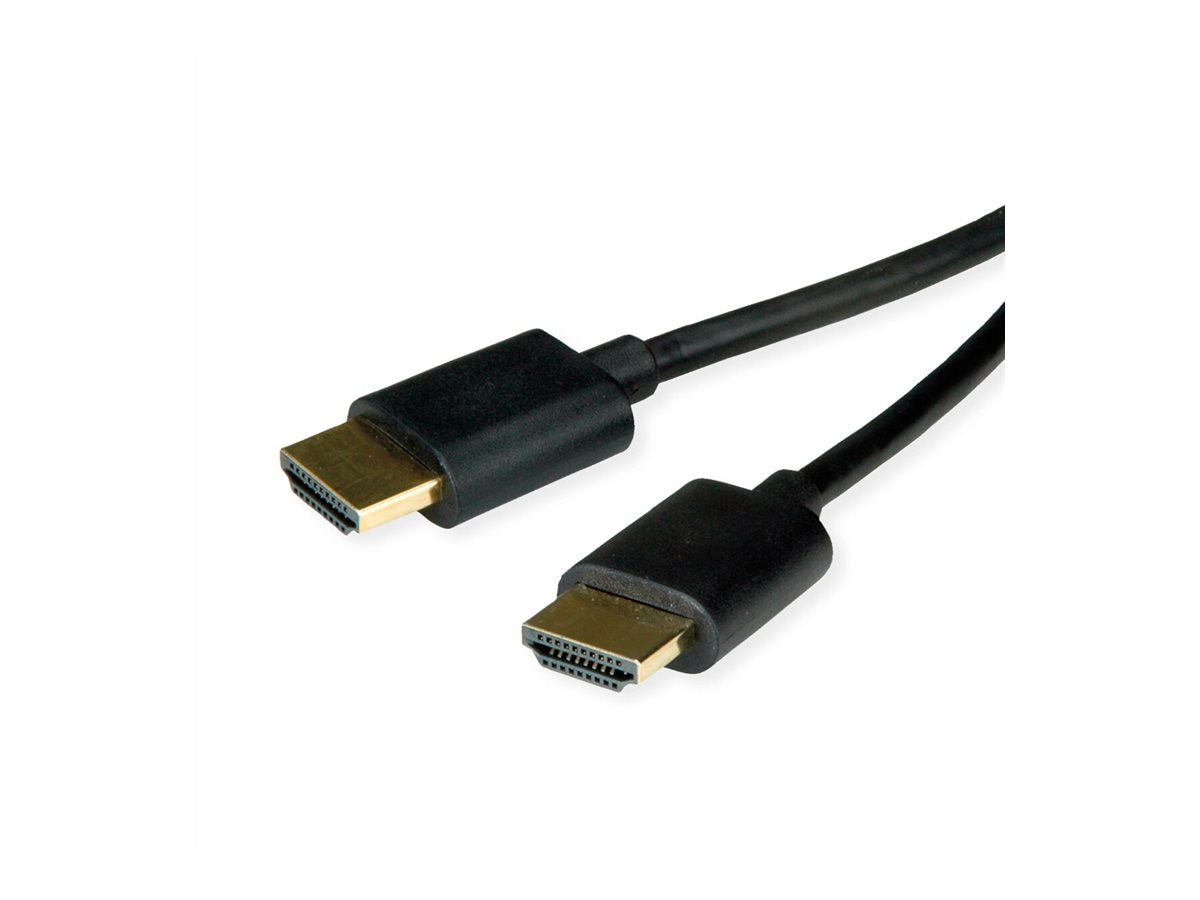 ROLINE HDMI High Speed Kabel mit Ethernet Slim ST-ST schwarz 1m - Verpackung
