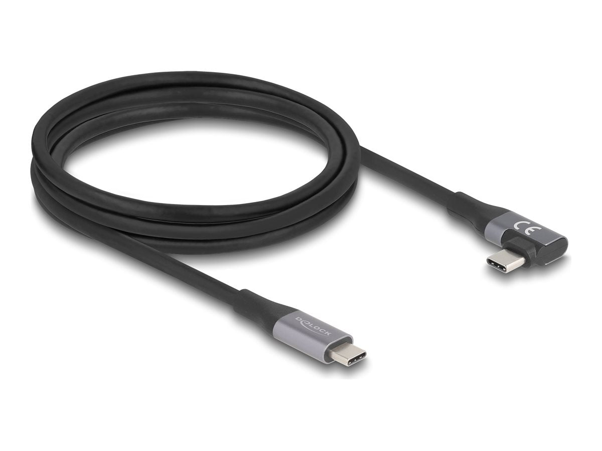 DELOCK USB 20 Gbps Kabel gewinkelt links / rechts - Vorderansicht