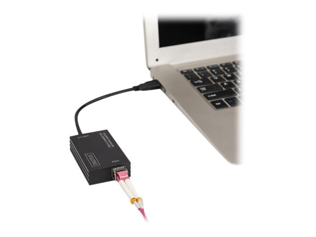 DIGITUS USB 3.0 Gigabit SFP Netzwerkadapter Anschlussansicht