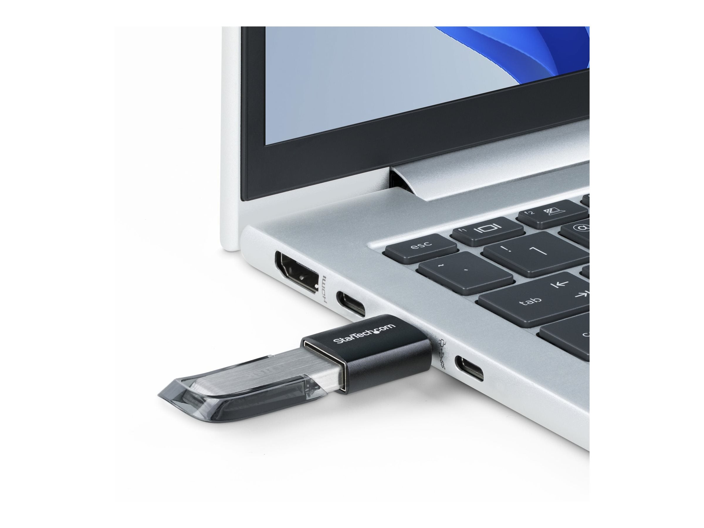 STARTECH.COM USB C auf USB A Adapter USB 3.0 5Gbps Kompakter USB-C Stecker zu USB-A Buchse Adapter USB C auf USB 3.0