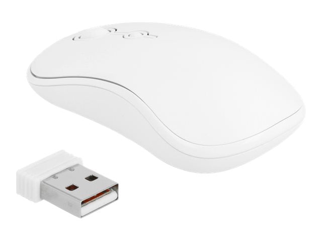 DELOCK USB Tastatur und Maus Set 2,4GHz kabellos weiss - Detailansicht der Tastatur