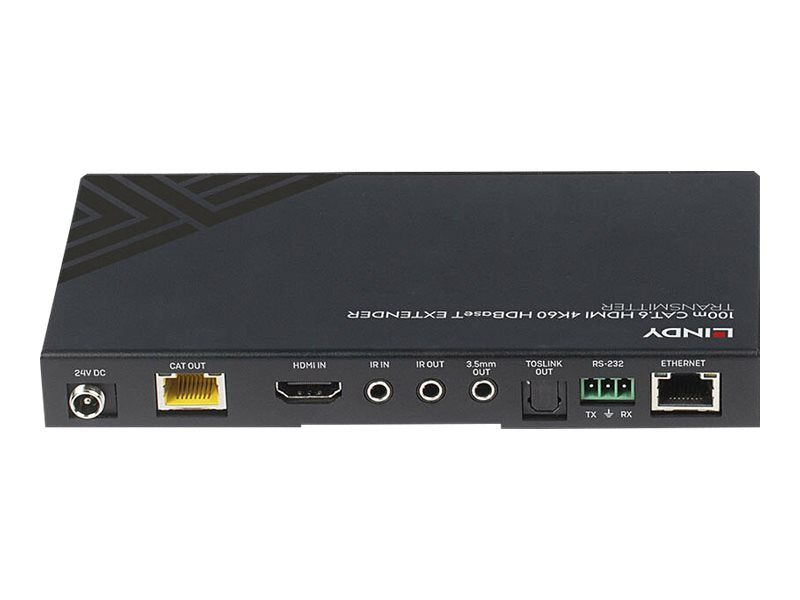 LINDY 100m Cat.6 HDMI 4K60 HDBaseT Transmitter Anschlussansicht