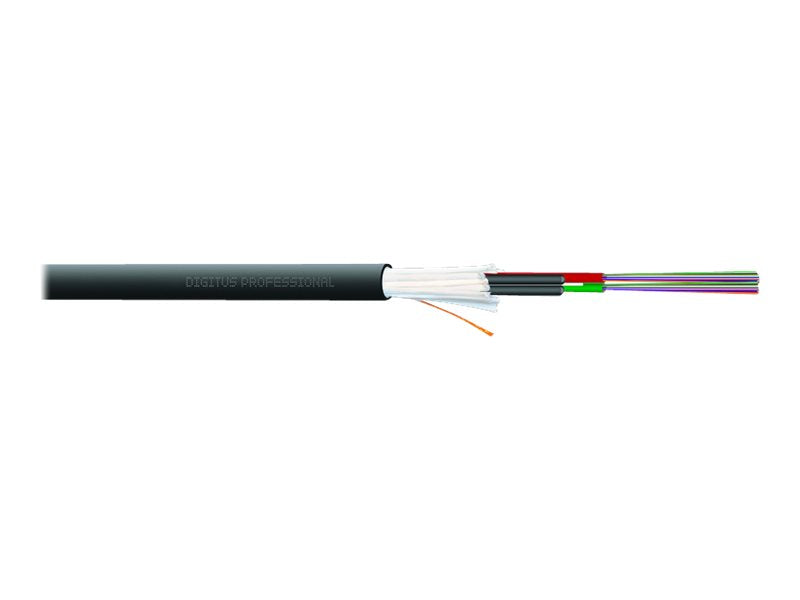 DIGITUS LWL A-I-DQ ZN BH 48E9/125u Sm OS2 48 Fasern Innen/Aussen Kabel Vorderansicht