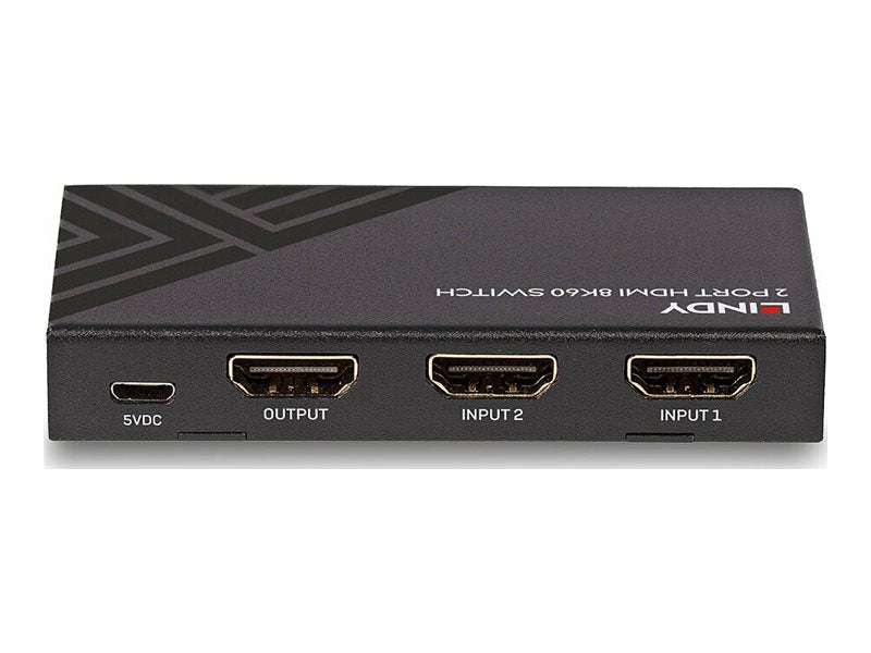 LINDY 2 Port HDMI 8K60 Switch Anschlussmöglichkeiten