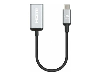 MANHATTAN 4K60Hz USB-C auf HDMI-Adapter Vorderansicht