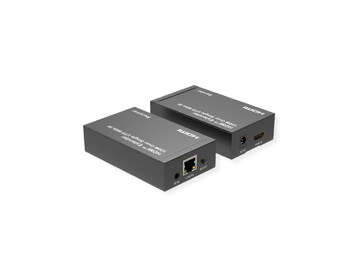 ROLINE HDMI Verlängerung über IP 1080P 120m mit IR - Detailansicht Empfänger