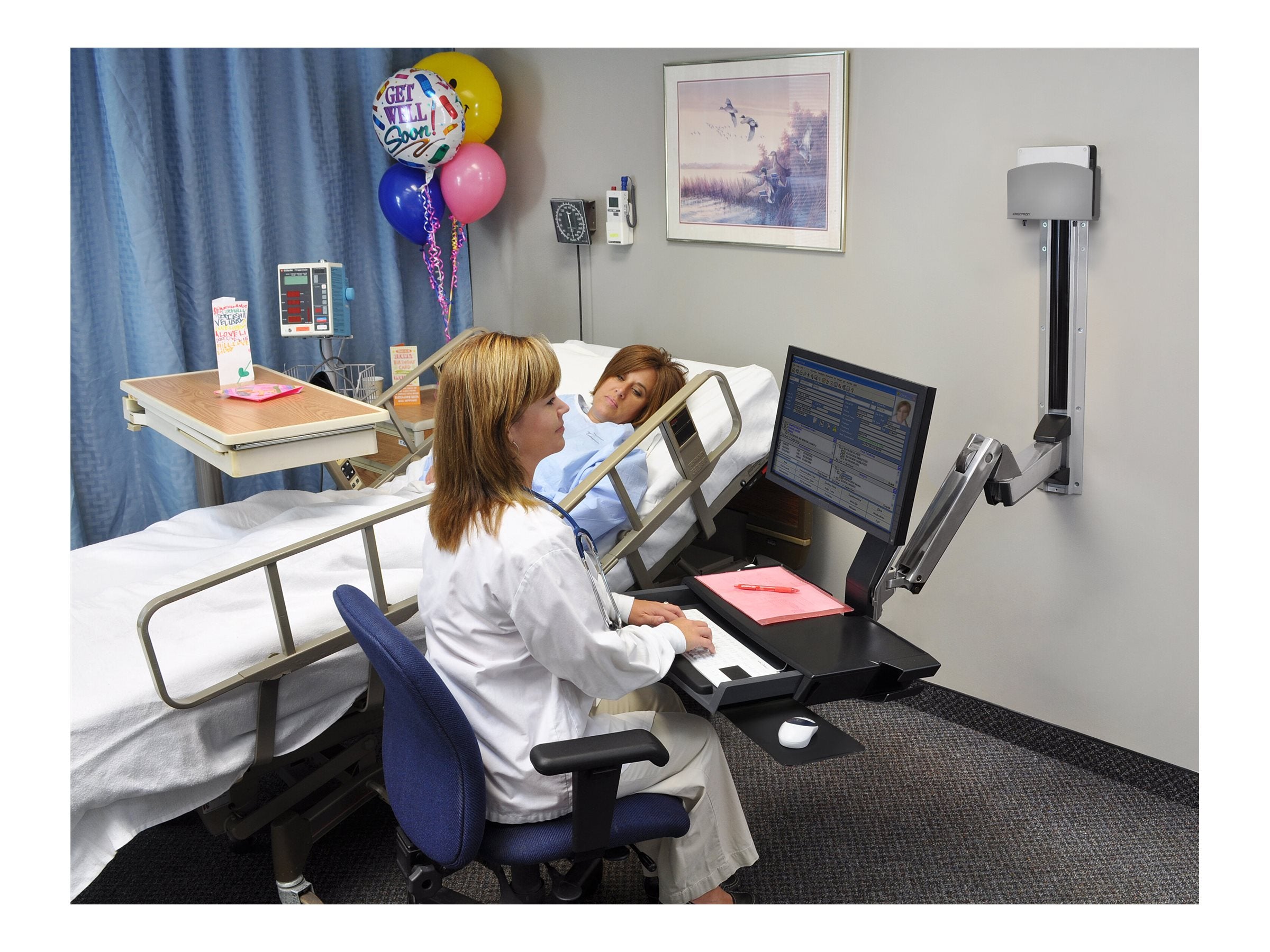 Verpackung des ERGOTRON StyleView Sit-Stand Combo Ablageflächen-Systems