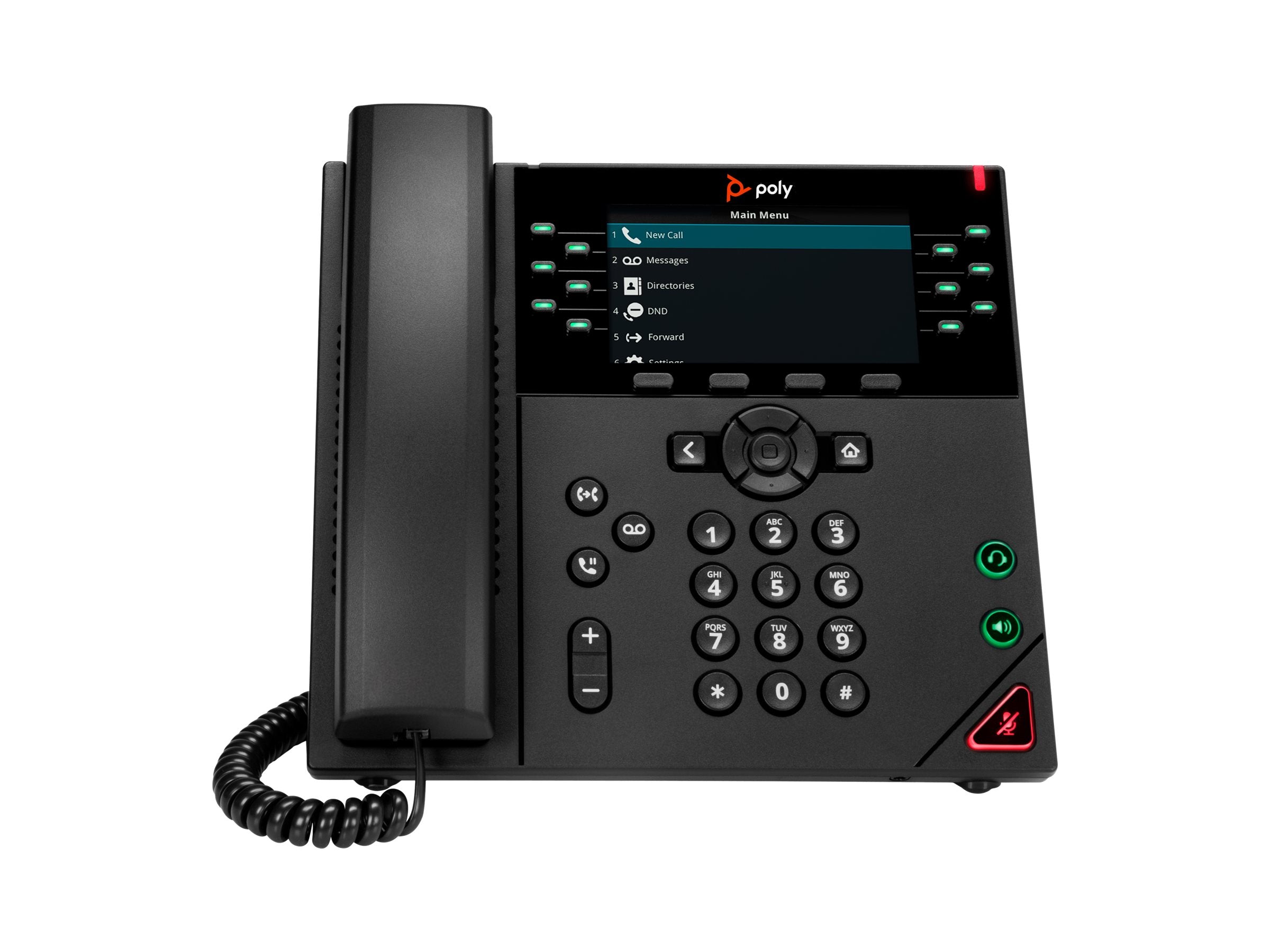 HP Poly VVX 450 VoIP-Telefon Vorderansicht