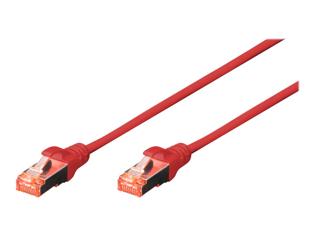 DIGITUS 10xPatch Kabel SFTP CAT6 1m rot Vorderansicht