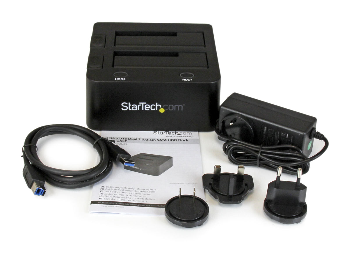 STARTECH.COM 2-fach USB3.0 Festplatten Dockingstation Vorderansicht