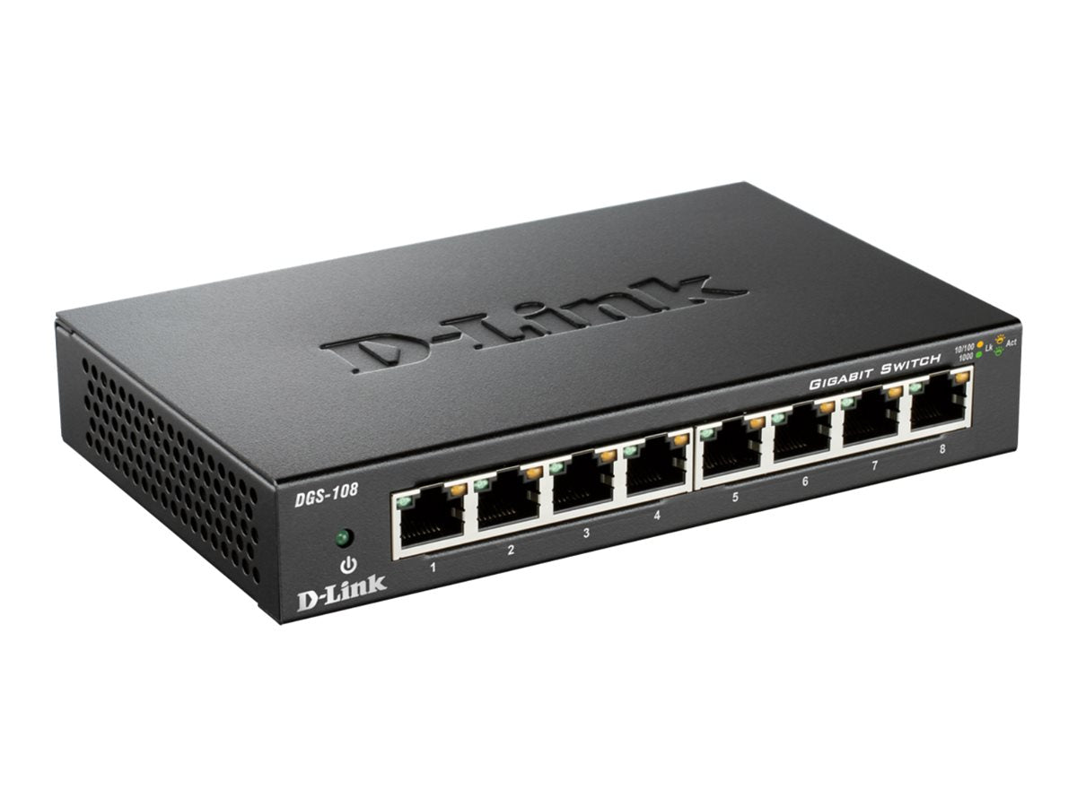 D-LINK DGS-108 8-Port Layer 2 unmanaged Gigabit Switch Verpackung