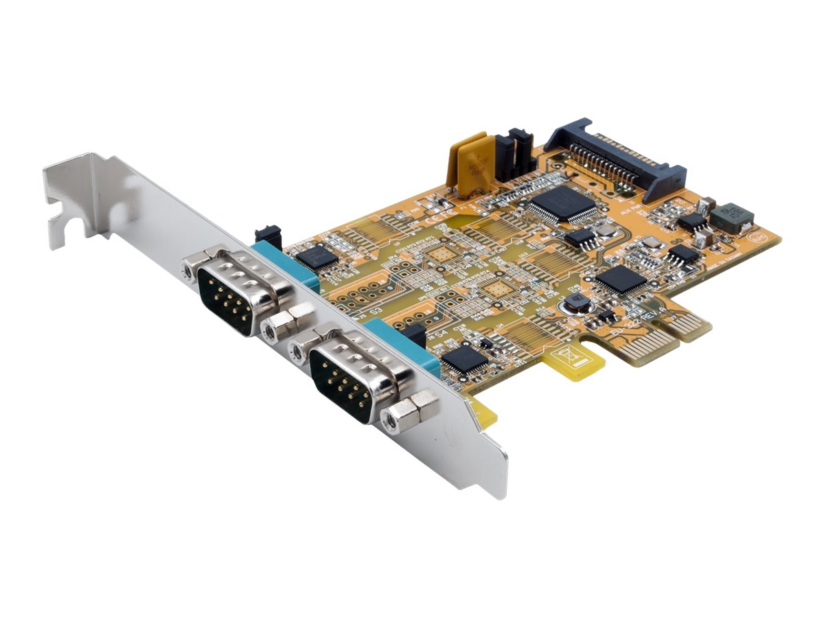 EXSYS EX-45032 2S RS-232/422/485 PCIe Karte Vorderansicht