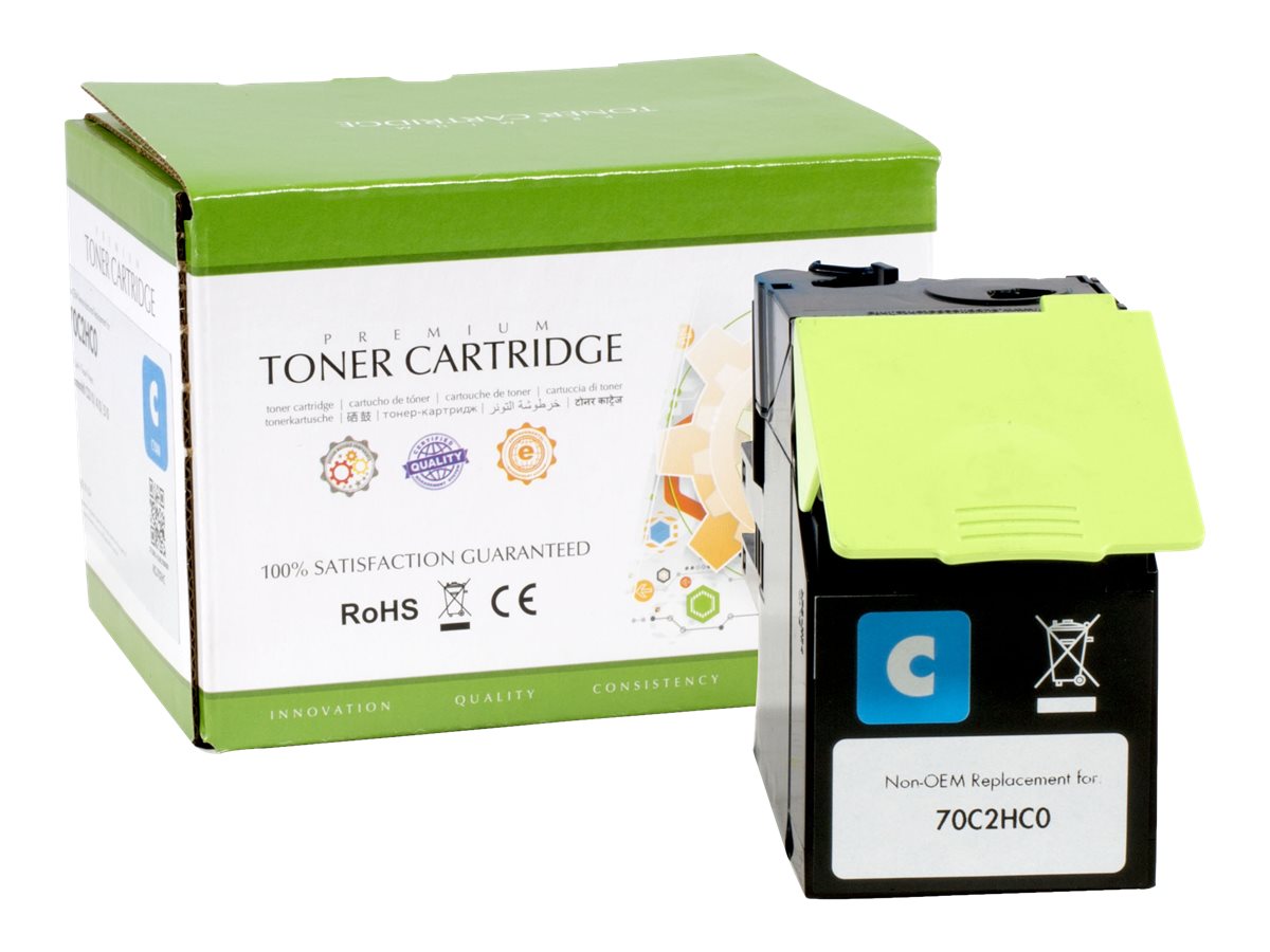 STATIC Toner cartridge compatible with Lexmark 70C2HC0 - Vorderansicht