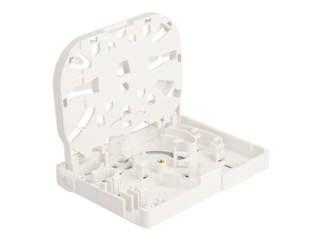 DELOCK LWL Anschlussdose zur Wandmontage für 2 x SC Simplex oder LC Duplex weiss
