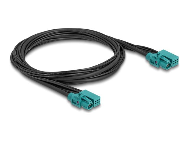 DELOCK Kabel HDMTD Z single + Powerpin Buchse 1m - Vorderansicht