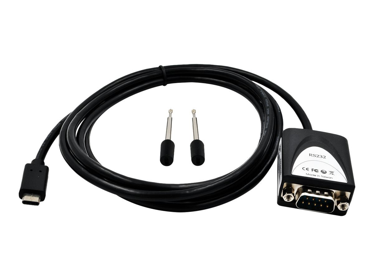 EXSYS EX-2311-2 USB 2.0 C - Stecker zu 1 x Seriell RS-232 Kabel Vorderansicht