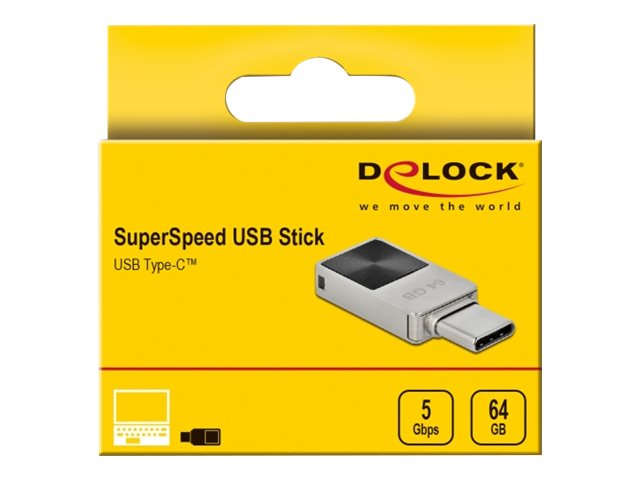DELOCK Mini USB 3.2 Gen 1 USB-C Speicherstick 64GB - Verpackung