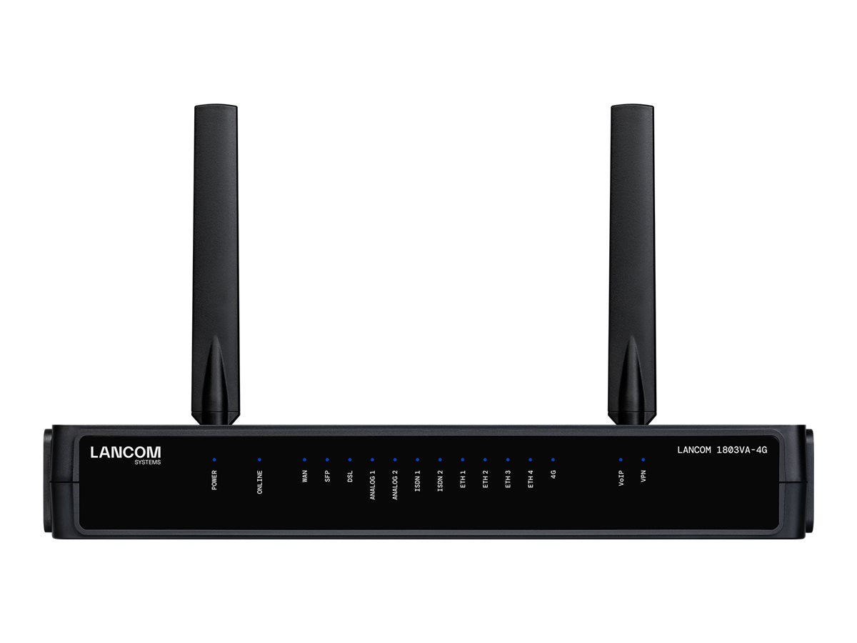 LANCOM 1803VA-4G SD-WAN VoIP Gateway Vorderansicht