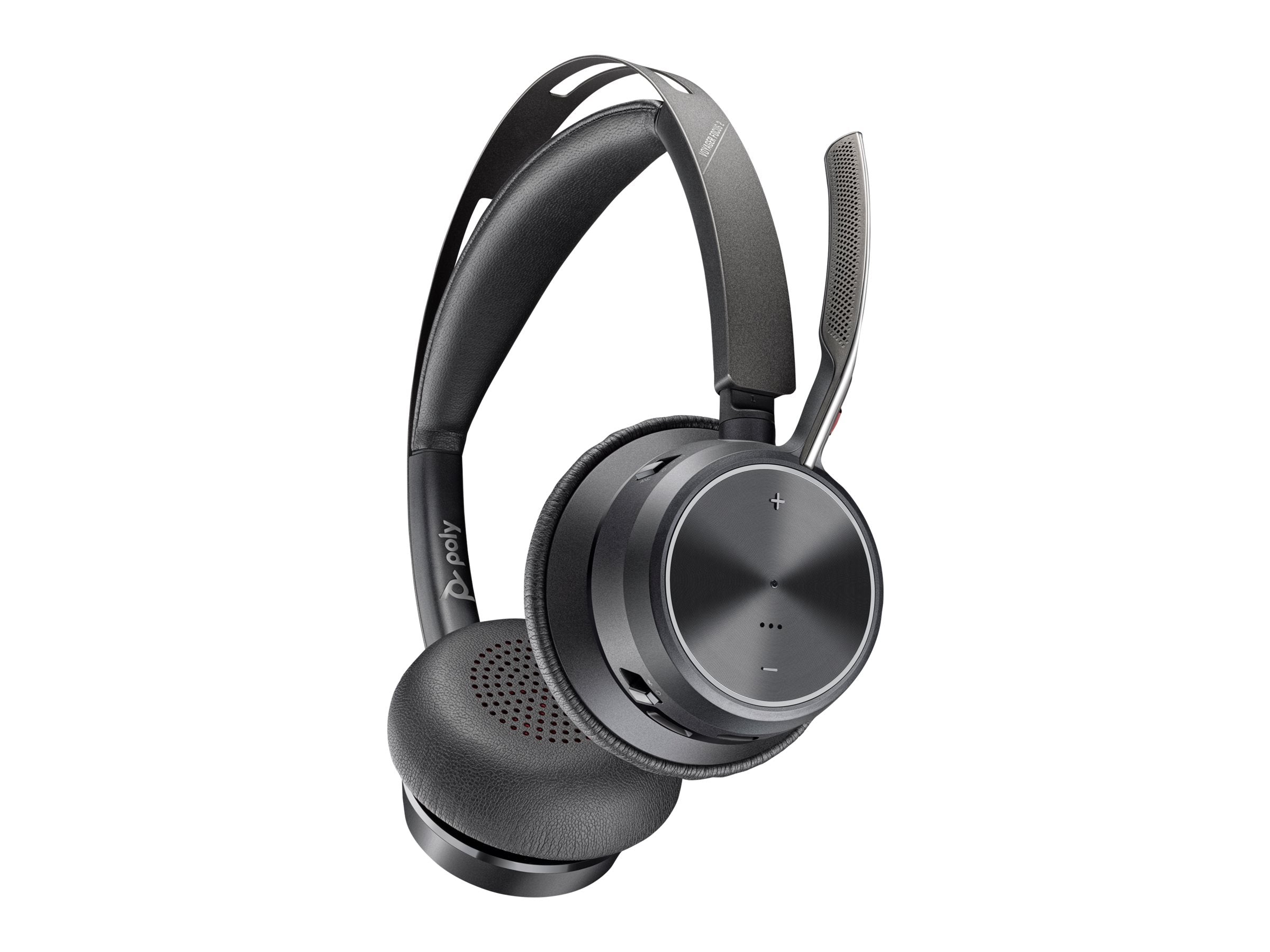 HP Poly Voyager Focus 2 USB-C Bluetooth Headset +USB-C/A Adapter +Charging Stand SmartBuy