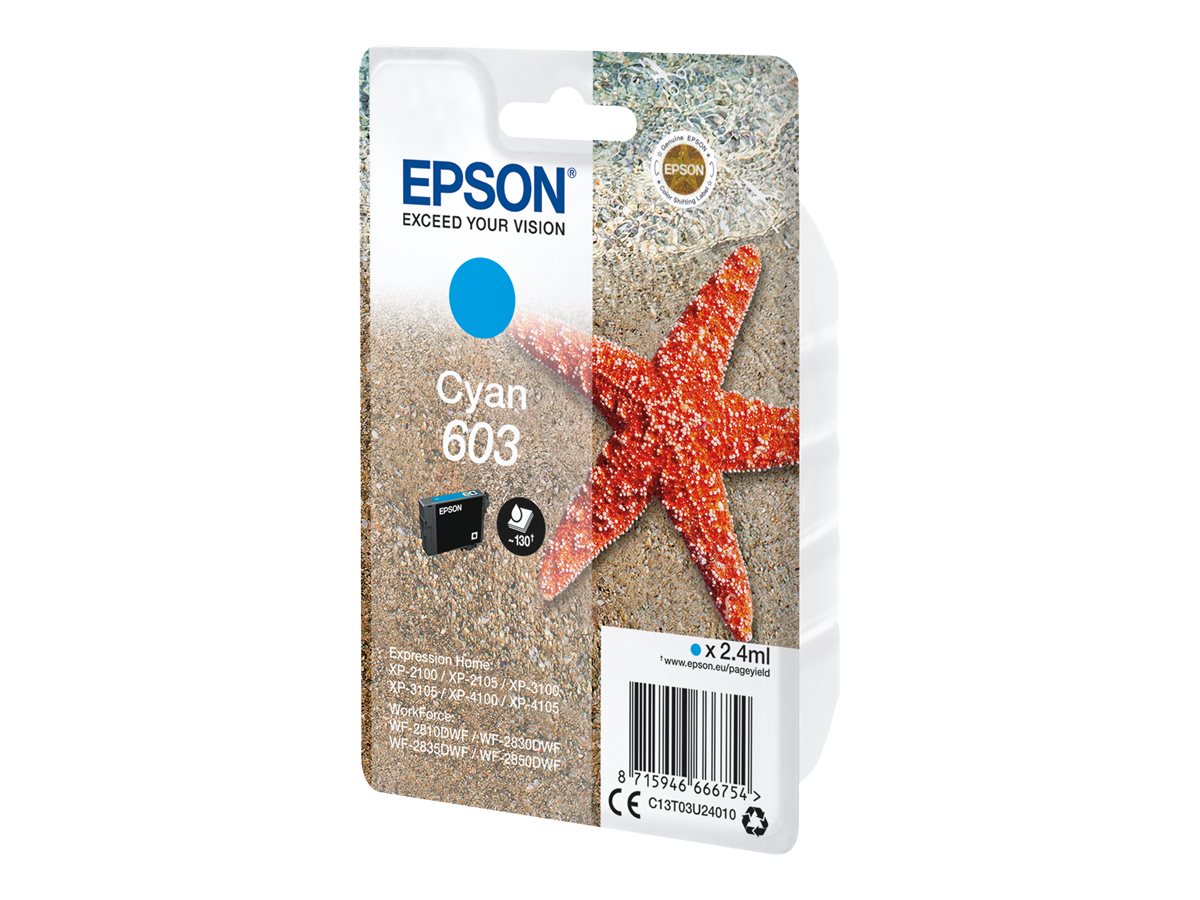 EPSON 4LB Singlepack Cyan 603 Ink Verpackung