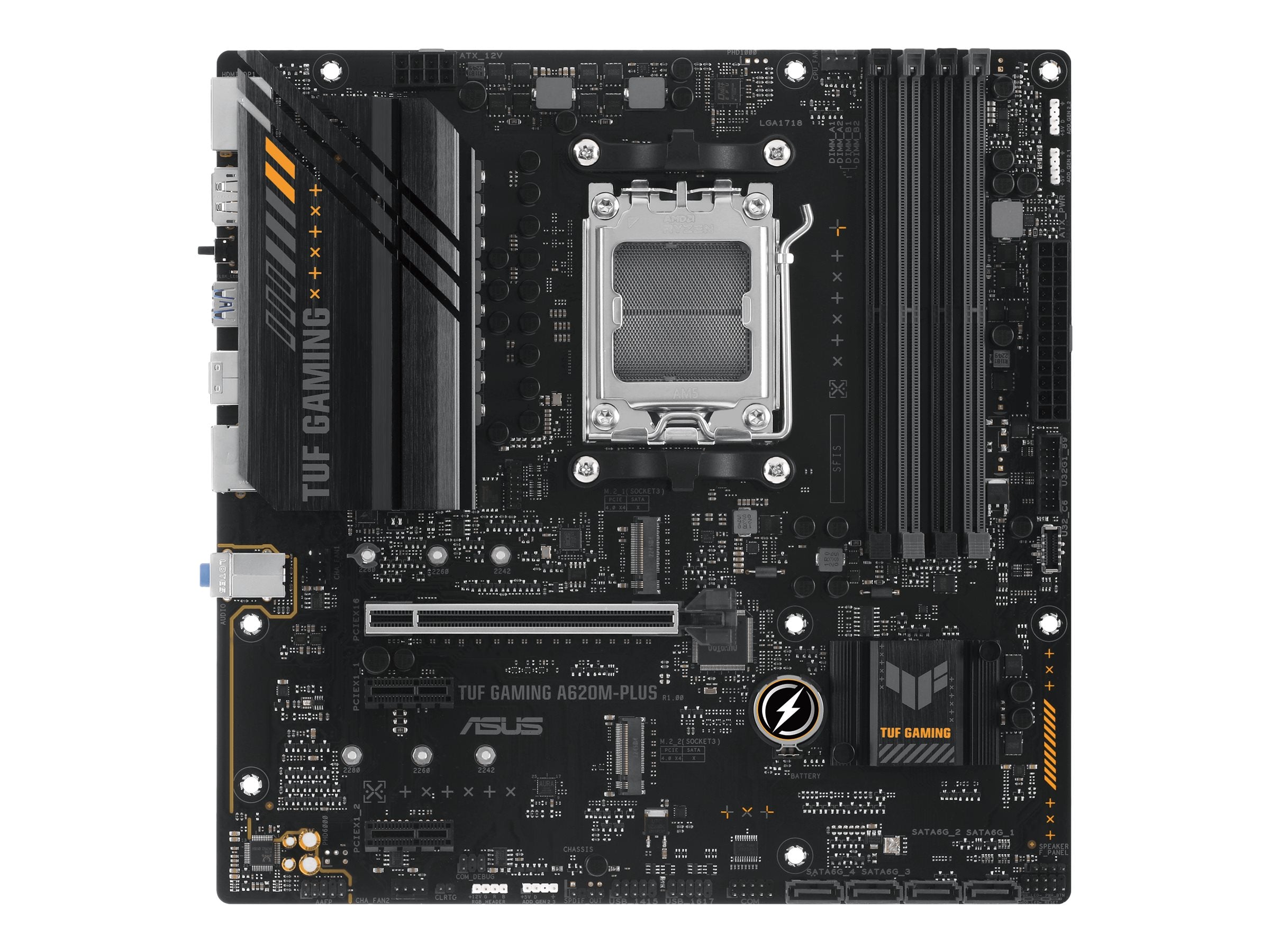 ASUS TUF GAMING A620M-PLUS AM5 Motherboard Vorderansicht
