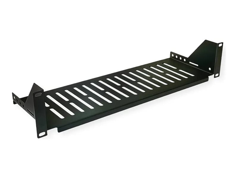 VALUE 19-Geräteträger 485 x 150mm schwarz - Vorderansicht