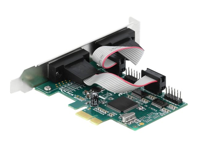 DELOCK PCI Express Karte zu 4 x Seriell RS-232 Rückansicht
