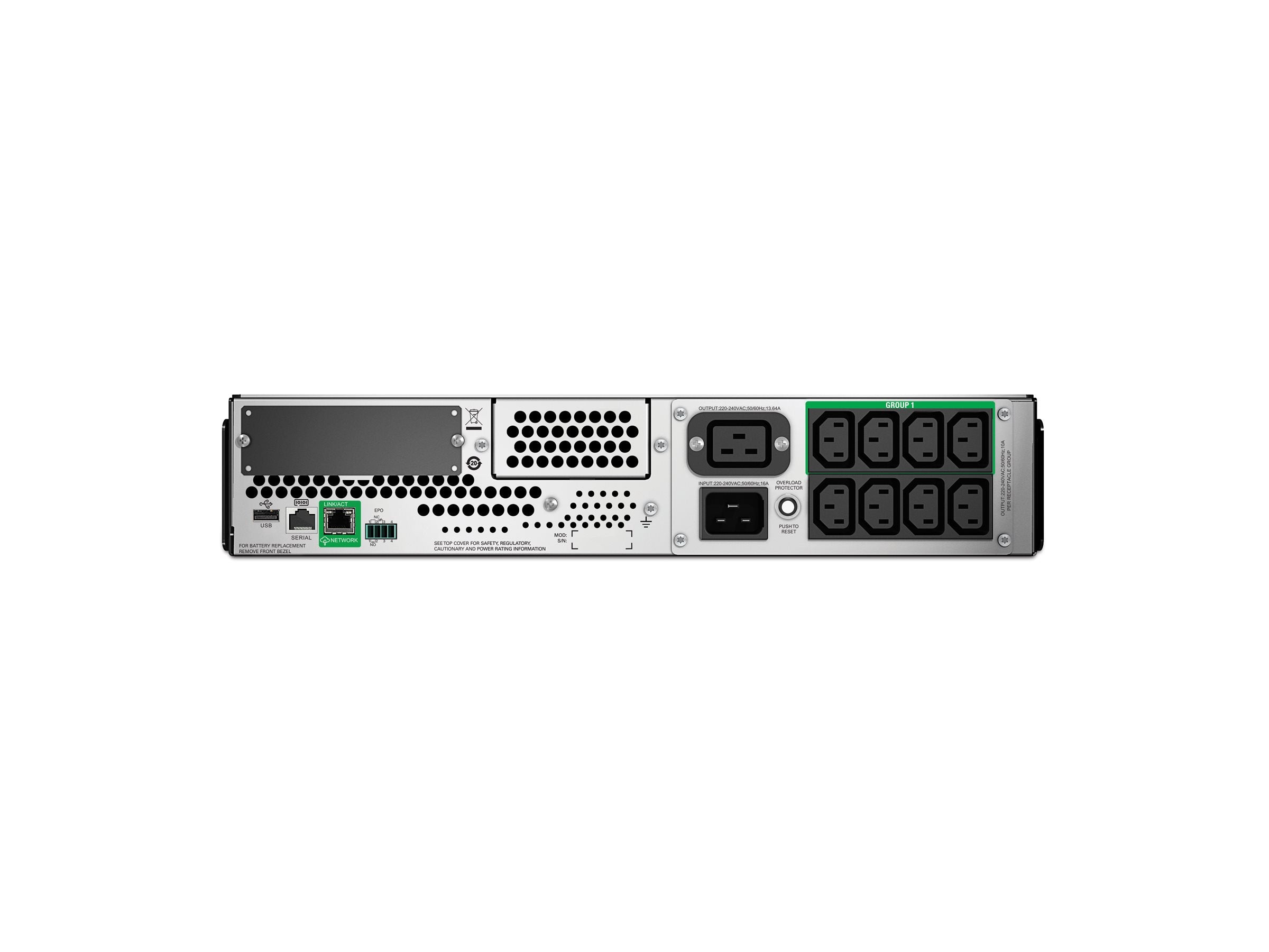 APC Smart-UPS SMT 2200VA LCD RM with SmartConnect - Vorderansicht