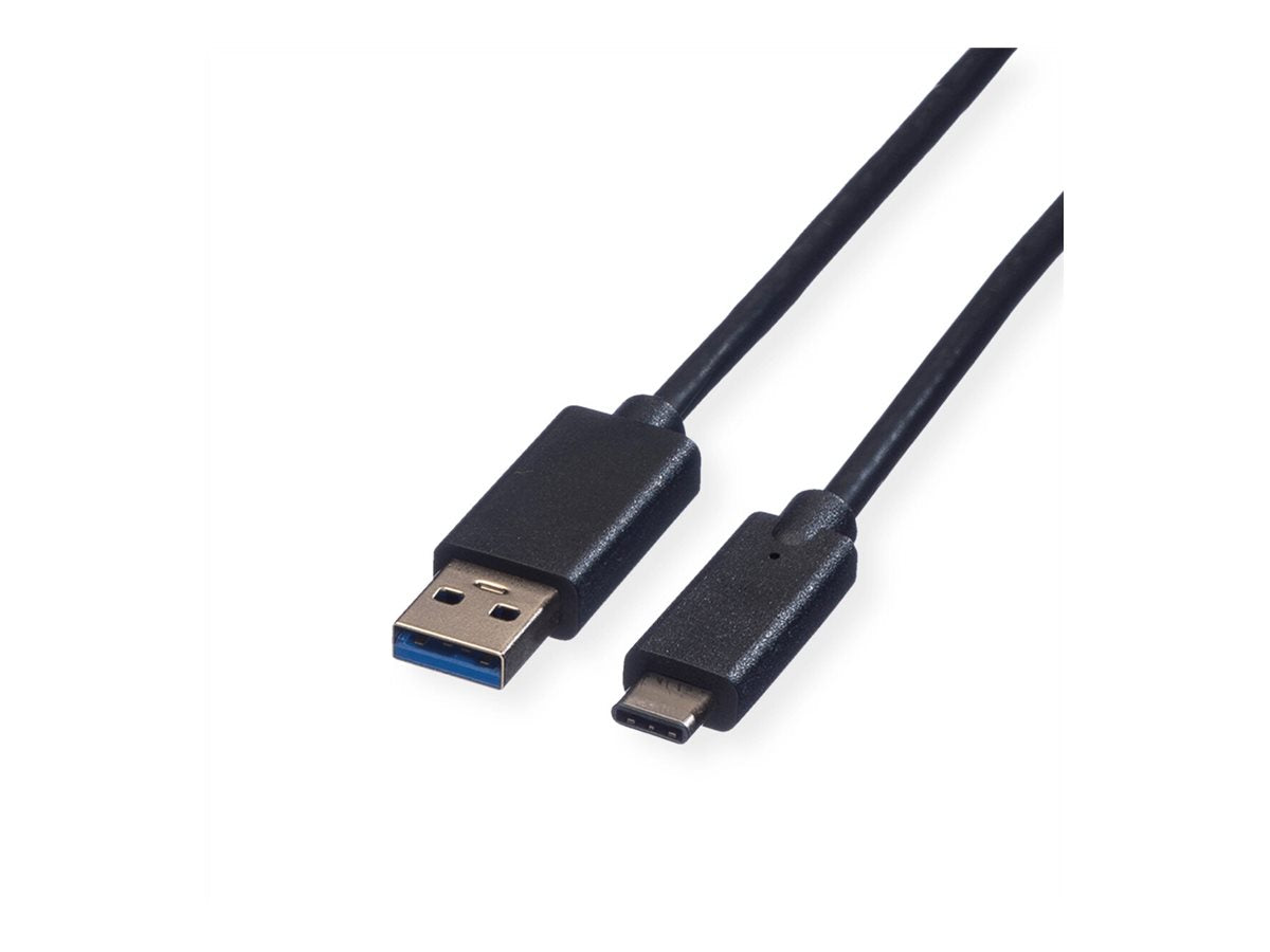 ROLINE GREEN USB 3.2 Gen 1 Kabel A-C ST/ST schwarz 0,5m Verpackung