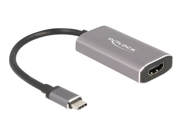 DELOCK USB Type-C Adapter zu HDMI DP Alt mode 8K mit HDR Funktion - Vorderansicht
