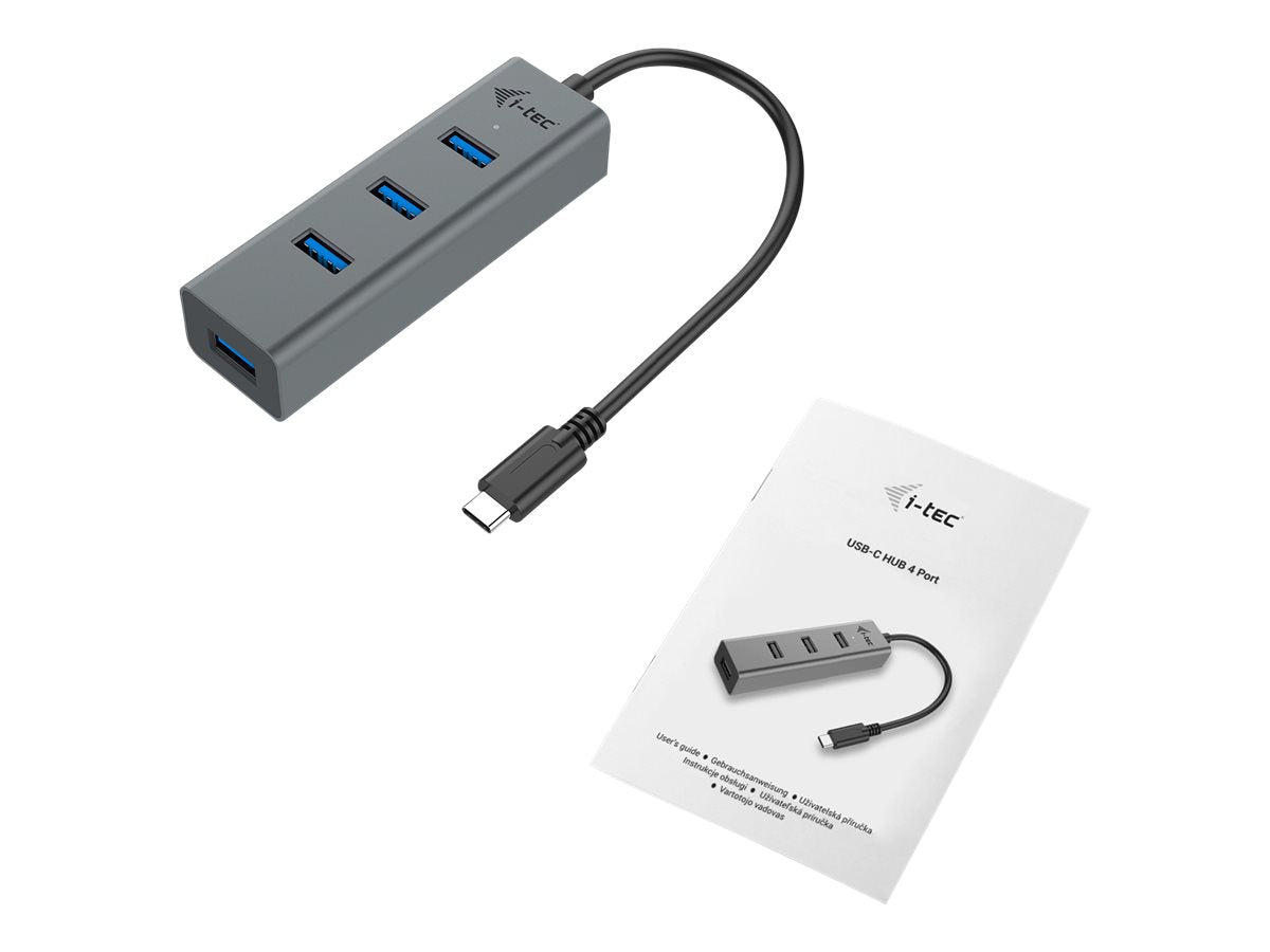 I-TEC USB C Metal HUB 4 Port Verpackung