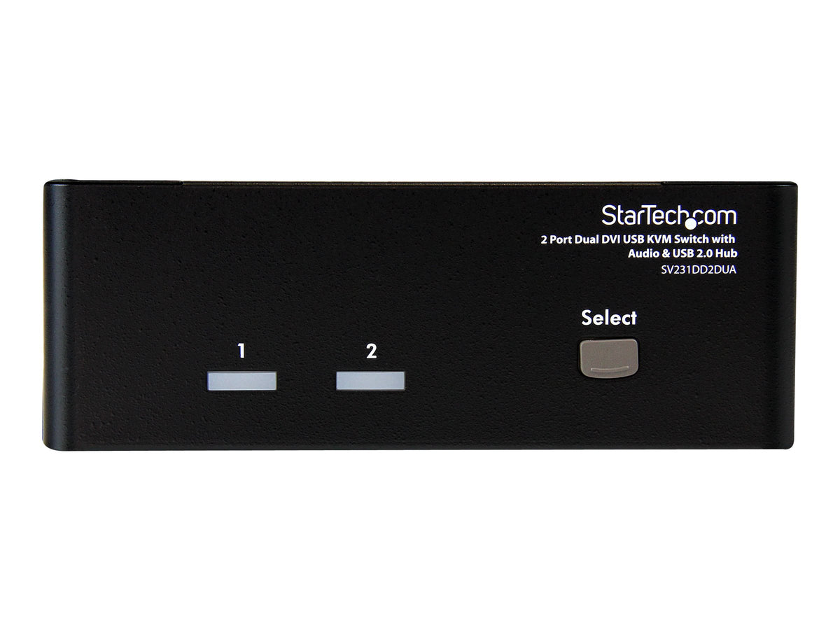 STARTECH.COM 2 Port DVI USB KVM Switch Vorderansicht