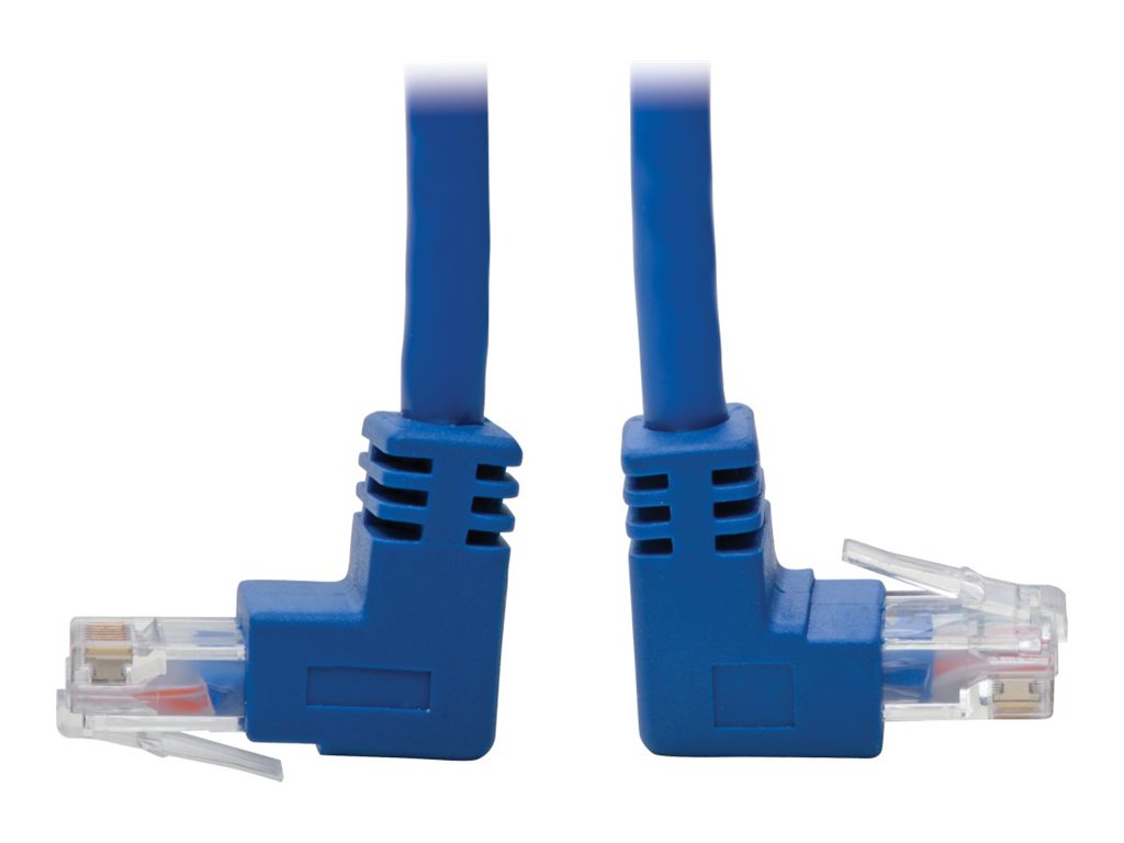 EATON TRIPPLITE Cat6 Up-Angled / Down Angled UTP Molded M/M Blue 1ft Vorderansicht