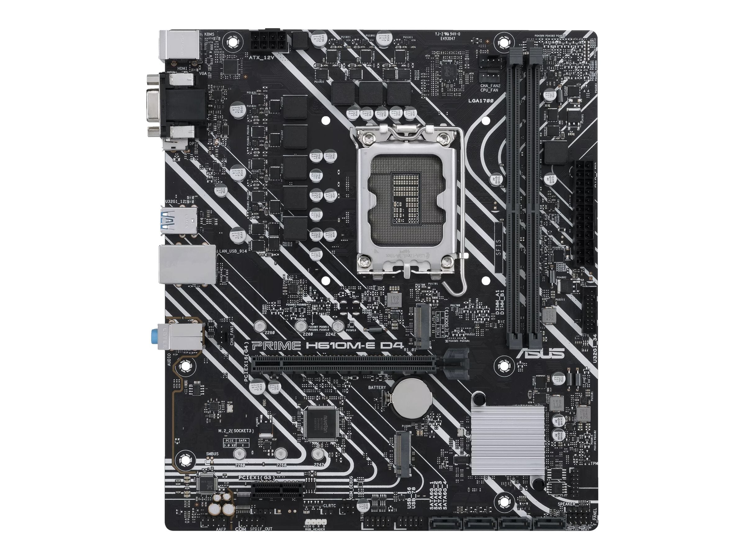 ASUS PRIME H610M-E D4-CSM LGA1700 mATX MB Vorderansicht