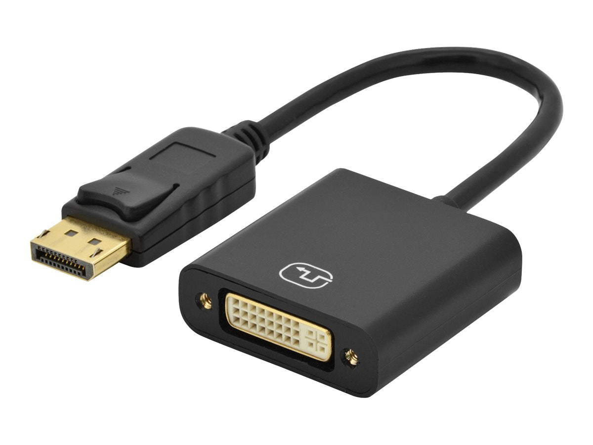 ASSMANN Adapterkabel DisplayPort Stecker auf DVI-I 24+5 Buchse 0,15m Vorderansicht