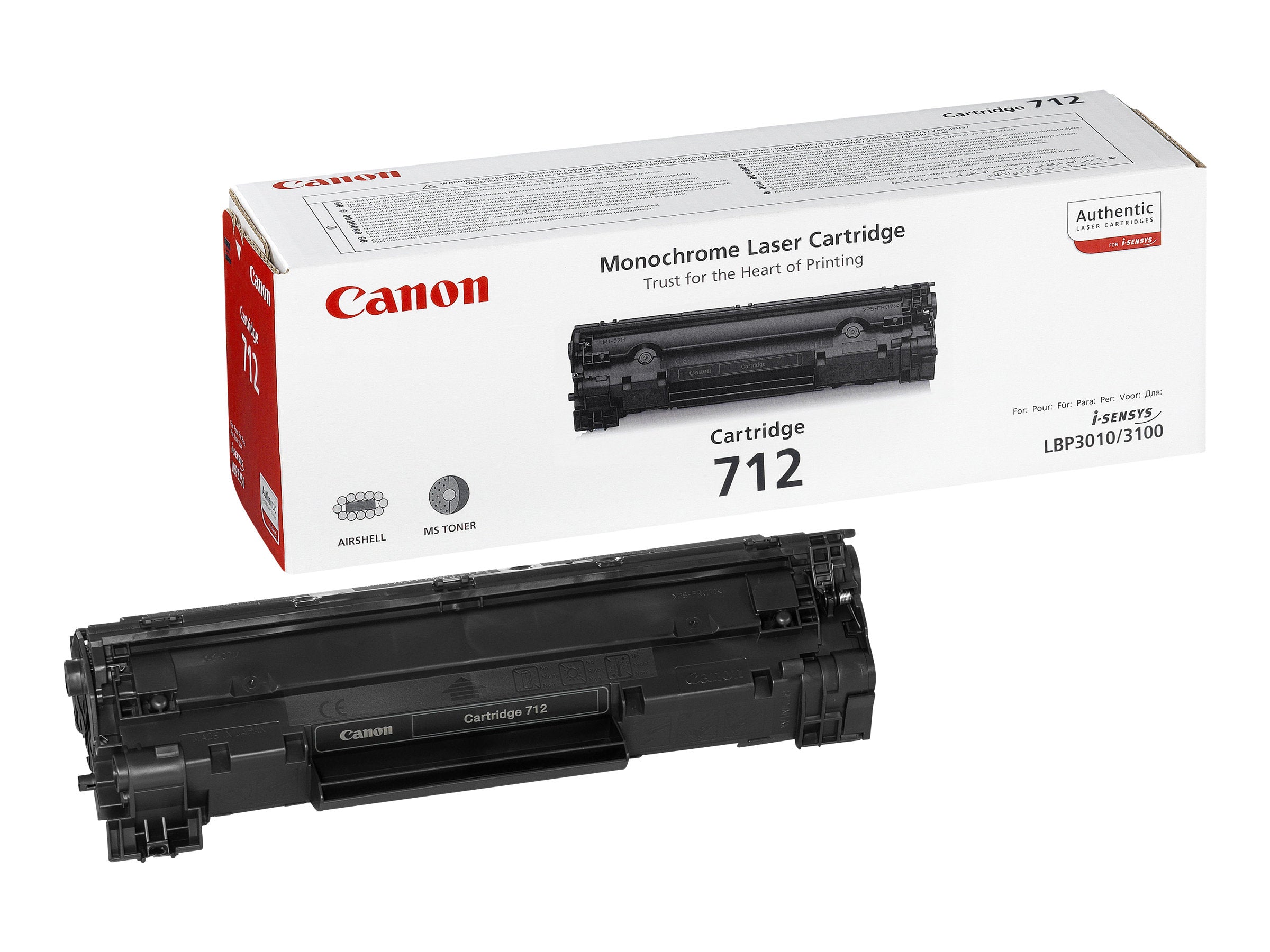 CANON 712 Toner schwarz Vorderansicht