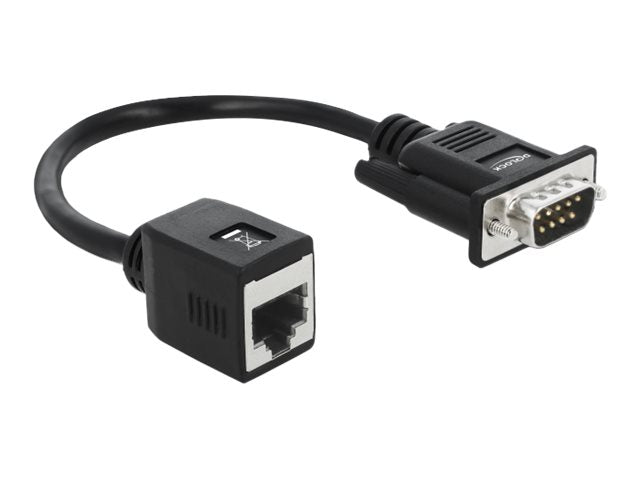 DELOCK Serieller Adapter DB9 zu RJ45 - Vorderansicht
