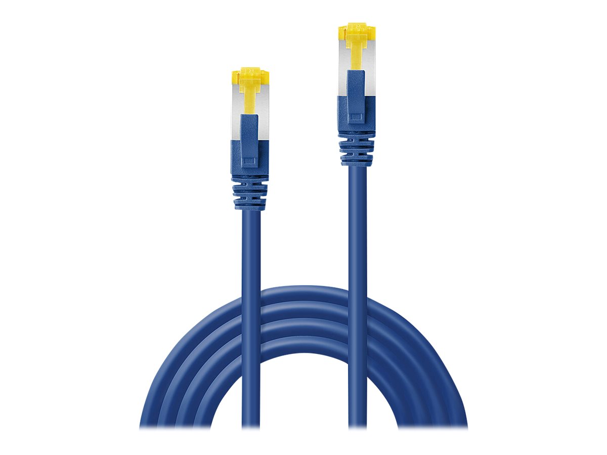 LINDY Patchkabel mit Cat.7 Rohkabel S/FTP PIMF LSOH blau 7,5m - Verpackung