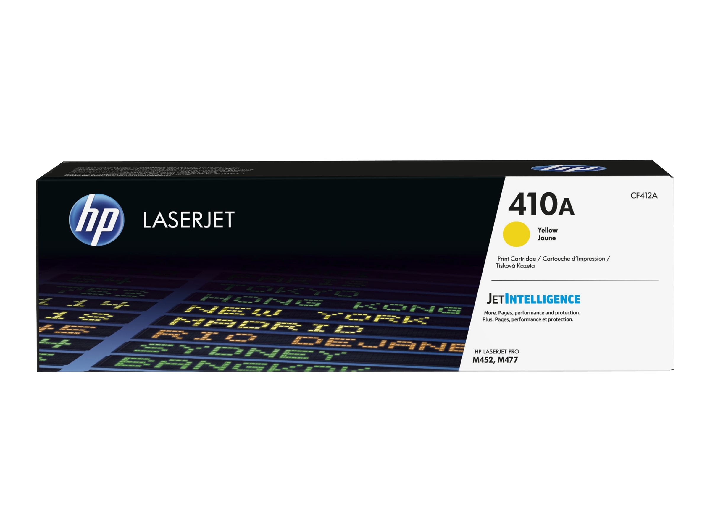 HP 410A original Toner cartridge CF412A yellow Detailansicht