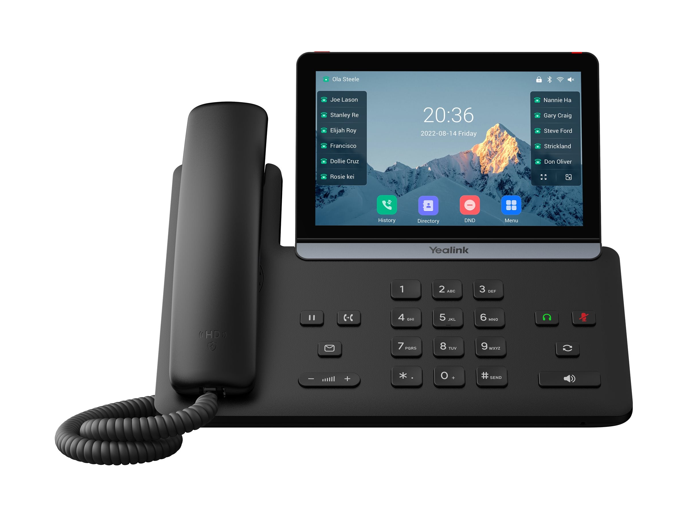 YEALINK SIP-T87W VoIP-Telefon Vorderansicht