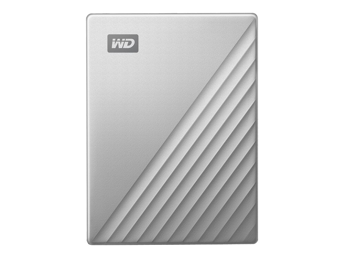 WD My Passport Ultra 4TB Silver USB-C/USB3.0 HDD Seitenansicht